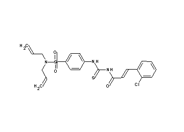 3-(2-chlorophenyl)-N-[({4-[(diallylamino)sulfonyl]phenyl}amino)carbonothioyl]acrylamide