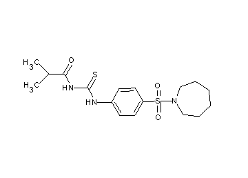 N-({[4-(1-azepanylsulfonyl)phenyl]amino}carbonothioyl)-2-methylpropanamide