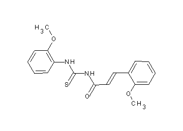 3-(2-methoxyphenyl)-N-{[(2-methoxyphenyl)amino]carbonothioyl}acrylamide