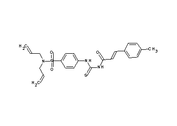N-[({4-[(diallylamino)sulfonyl]phenyl}amino)carbonothioyl]-3-(4-methylphenyl)acrylamide