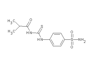 N-({[4-(aminosulfonyl)phenyl]amino}carbonothioyl)-2-methylpropanamide