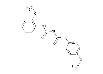 2-(4-methoxyphenyl)-N-{[(2-methoxyphenyl)amino]carbonothioyl}acetamide