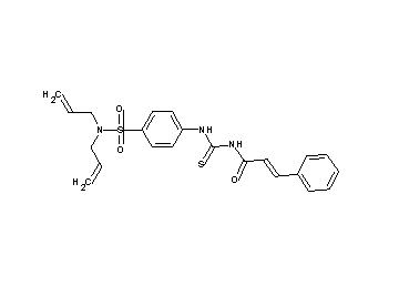 N-[({4-[(diallylamino)sulfonyl]phenyl}amino)carbonothioyl]-3-phenylacrylamide