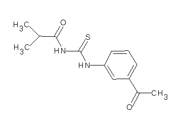 N-{[(3-acetylphenyl)amino]carbonothioyl}-2-methylpropanamide