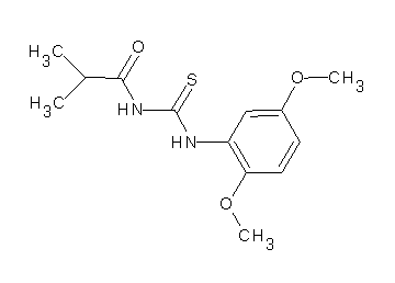 N-{[(2,5-dimethoxyphenyl)amino]carbonothioyl}-2-methylpropanamide