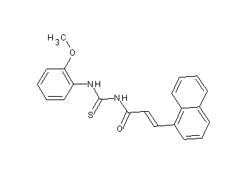 N-{[(2-methoxyphenyl)amino]carbonothioyl}-3-(1-naphthyl)acrylamide