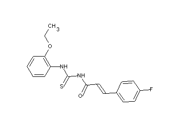 N-{[(2-ethoxyphenyl)amino]carbonothioyl}-3-(4-fluorophenyl)acrylamide - Click Image to Close