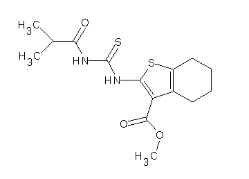 methyl 2-{[(isobutyrylamino)carbonothioyl]amino}-4,5,6,7-tetrahydro-1-benzothiophene-3-carboxylate