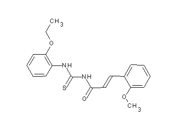 N-{[(2-ethoxyphenyl)amino]carbonothioyl}-3-(2-methoxyphenyl)acrylamide