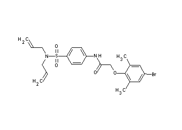 2-(4-bromo-2,6-dimethylphenoxy)-N-{4-[(diallylamino)sulfonyl]phenyl}acetamide - Click Image to Close