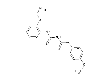N-{[(2-ethoxyphenyl)amino]carbonothioyl}-2-(4-methoxyphenyl)acetamide