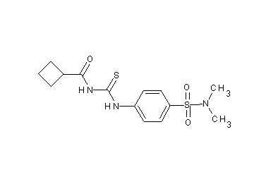 N-[({4-[(dimethylamino)sulfonyl]phenyl}amino)carbonothioyl]cyclobutanecarboxamide