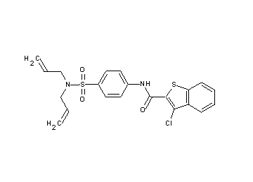 3-chloro-N-{4-[(diallylamino)sulfonyl]phenyl}-1-benzothiophene-2-carboxamide