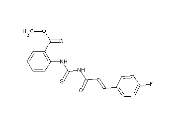 methyl 2-[({[3-(4-fluorophenyl)acryloyl]amino}carbonothioyl)amino]benzoate