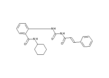 2-{[(cinnamoylamino)carbonothioyl]amino}-N-cyclohexylbenzamide