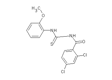2,4-dichloro-N-{[(2-methoxyphenyl)amino]carbonothioyl}benzamide