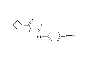 N-{[(4-cyanophenyl)amino]carbonothioyl}cyclobutanecarboxamide