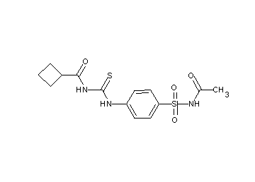 N-[({4-[(acetylamino)sulfonyl]phenyl}amino)carbonothioyl]cyclobutanecarboxamide