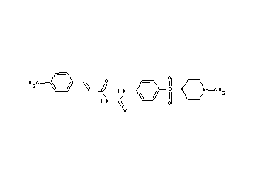 3-(4-methylphenyl)-N-[({4-[(4-methyl-1-piperazinyl)sulfonyl]phenyl}amino)carbonothioyl]acrylamide