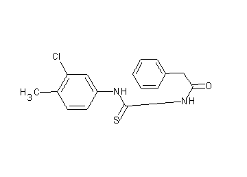 N-{[(3-chloro-4-methylphenyl)amino]carbonothioyl}-2-phenylacetamide