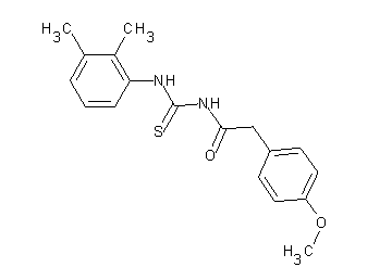 N-{[(2,3-dimethylphenyl)amino]carbonothioyl}-2-(4-methoxyphenyl)acetamide