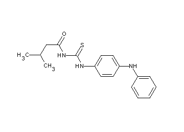 N-{[(4-anilinophenyl)amino]carbonothioyl}-3-methylbutanamide