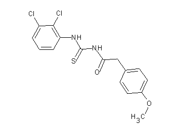 N-{[(2,3-dichlorophenyl)amino]carbonothioyl}-2-(4-methoxyphenyl)acetamide