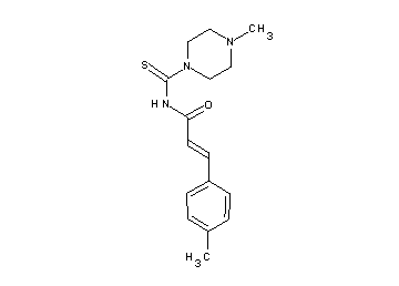 3-(4-methylphenyl)-N-[(4-methyl-1-piperazinyl)carbonothioyl]acrylamide