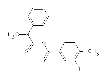 3-iodo-4-methyl-N-{[methyl(phenyl)amino]carbonothioyl}benzamide