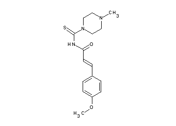 3-(4-methoxyphenyl)-N-[(4-methyl-1-piperazinyl)carbonothioyl]acrylamide