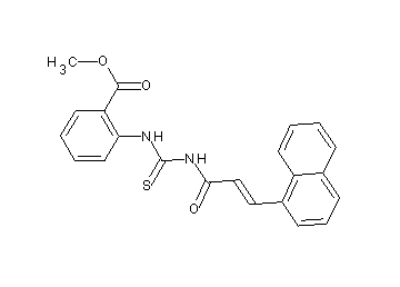 methyl 2-[({[3-(1-naphthyl)acryloyl]amino}carbonothioyl)amino]benzoate