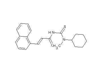 N-{[cyclohexyl(methyl)amino]carbonothioyl}-3-(1-naphthyl)acrylamide