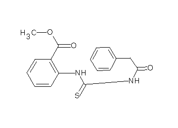 methyl 2-({[(phenylacetyl)amino]carbonothioyl}amino)benzoate
