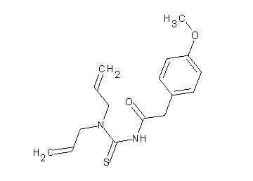 N-[(diallylamino)carbonothioyl]-2-(4-methoxyphenyl)acetamide