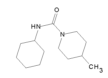 N-cyclohexyl-4-methyl-1-piperidinecarboxamide