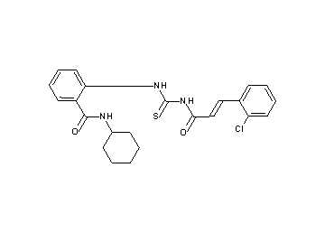 2-[({[3-(2-chlorophenyl)acryloyl]amino}carbonothioyl)amino]-N-cyclohexylbenzamide