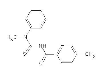 4-methyl-N-{[methyl(phenyl)amino]carbonothioyl}benzamide
