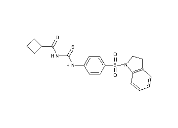 N-({[4-(2,3-dihydro-1H-indol-1-ylsulfonyl)phenyl]amino}carbonothioyl)cyclobutanecarboxamide