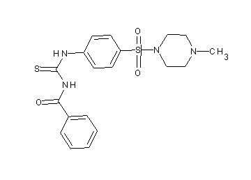 N-[({4-[(4-methyl-1-piperazinyl)sulfonyl]phenyl}amino)carbonothioyl]benzamide