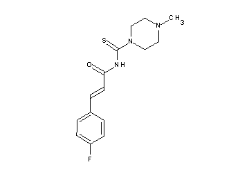 3-(4-fluorophenyl)-N-[(4-methyl-1-piperazinyl)carbonothioyl]acrylamide