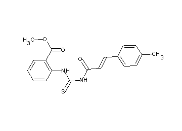 methyl 2-[({[3-(4-methylphenyl)acryloyl]amino}carbonothioyl)amino]benzoate