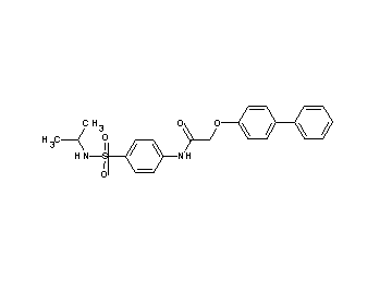 2-(4-biphenylyloxy)-N-{4-[(isopropylamino)sulfonyl]phenyl}acetamide