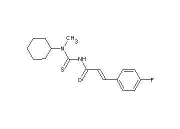 N-{[cyclohexyl(methyl)amino]carbonothioyl}-3-(4-fluorophenyl)acrylamide