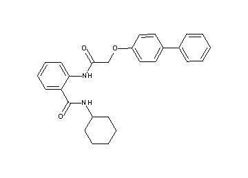 2-{[(4-biphenylyloxy)acetyl]amino}-N-cyclohexylbenzamide