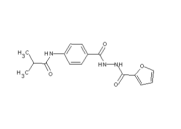 N-(4-{[2-(2-furoyl)hydrazino]carbonyl}phenyl)-2-methylpropanamide