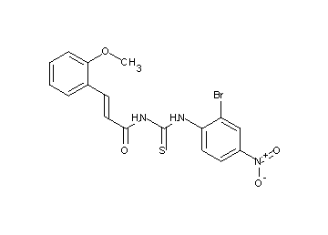N-{[(2-bromo-4-nitrophenyl)amino]carbonothioyl}-3-(2-methoxyphenyl)acrylamide