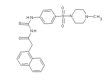 N-[({4-[(4-methyl-1-piperazinyl)sulfonyl]phenyl}amino)carbonothioyl]-2-(1-naphthyl)acetamide