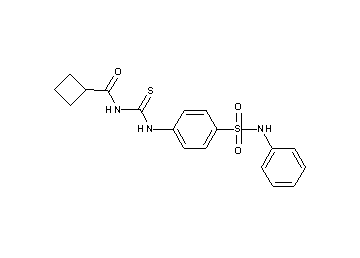 N-({[4-(anilinosulfonyl)phenyl]amino}carbonothioyl)cyclobutanecarboxamide