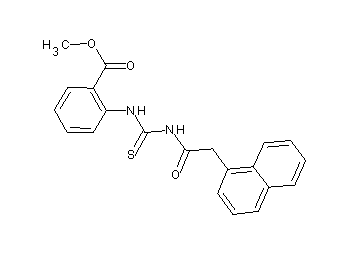 methyl 2-({[(1-naphthylacetyl)amino]carbonothioyl}amino)benzoate