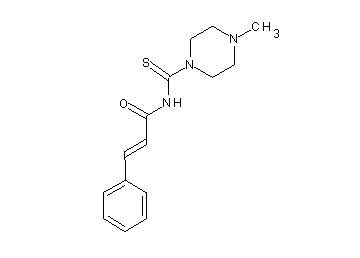 N-[(4-methyl-1-piperazinyl)carbonothioyl]-3-phenylacrylamide